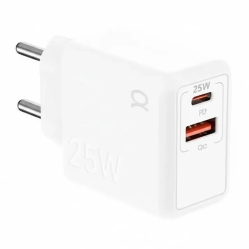 A'Gold Cargador Pro+ Ca45-4 Fuente USB-A/USB-C S/Cable 25W White