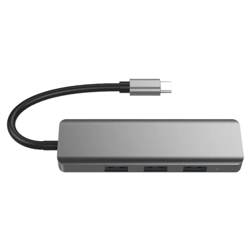 Adaptador Hub Satellite A-HUBC52 USB-C 5 em 1 - Cinza