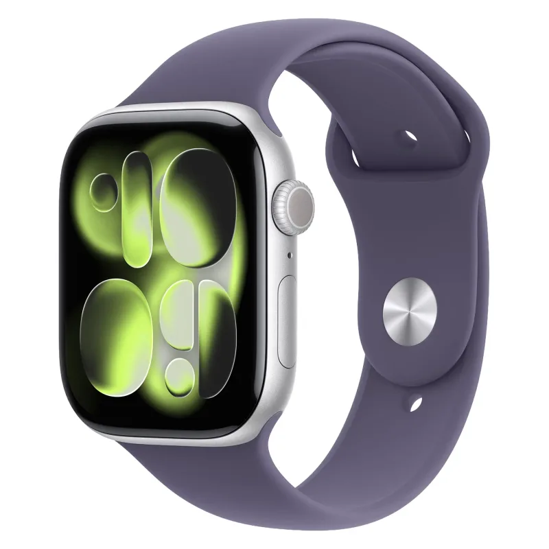 Apple Watch Serie 11 42mm MEU64LW/A GPS Silver Purple Sport Band S/M