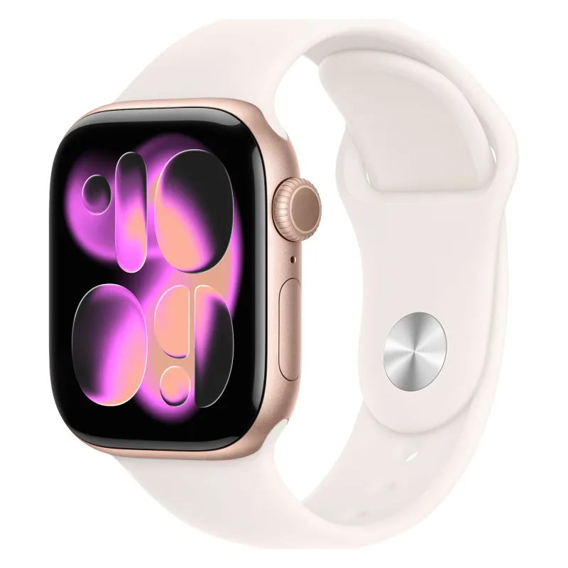 Apple Watch Serie 11 46Mm Mev74Lw/A Gps Rose Gold Sport Band M/L