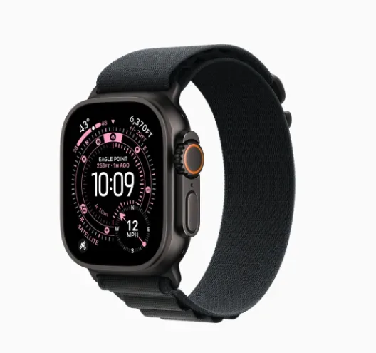 Apple Watch Ultra3 49Mm Cell Mf0V4Lw/A Black W/Black Alpine Loop M