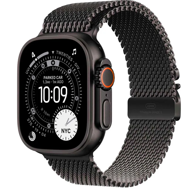 Apple Watch Ultra3 49mm Cell MF1T4LW/A - Black/Titanium Milanese Loop