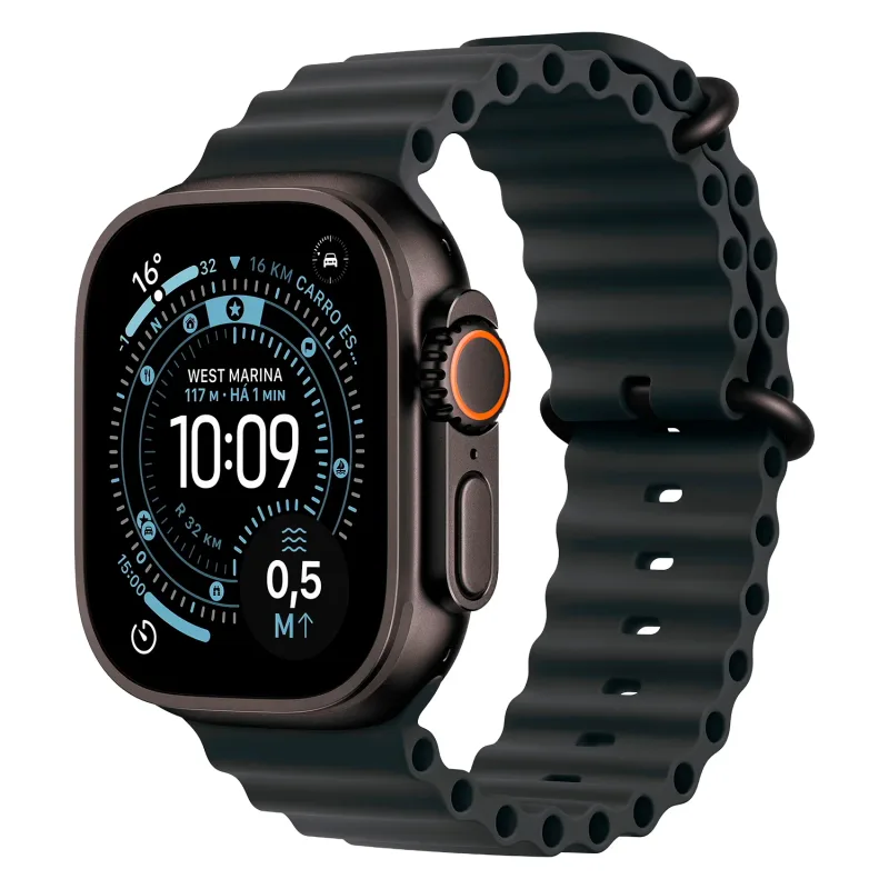 Apple Watch Ultra3 MF0J4LW/A 49mm Cell - Black W/Black Ocean