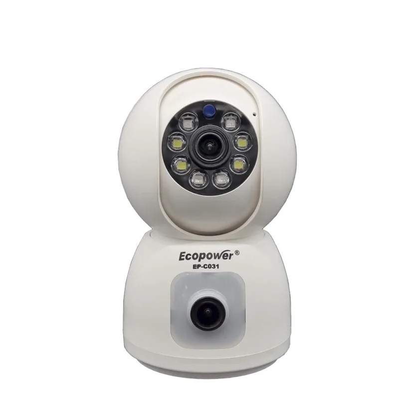 Ecopower Camara Ip Ep-C031 4Mp/2Camaras Blanco