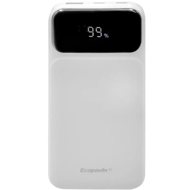Ecopower Cargador Portatil Ep-C850 12000Mah Blanco