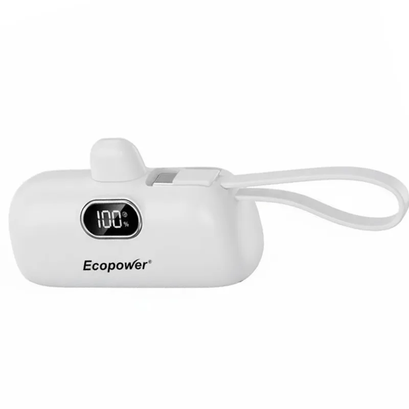 Ecopower Cargador Portatil Ep-C873 5200Mah Blanco
