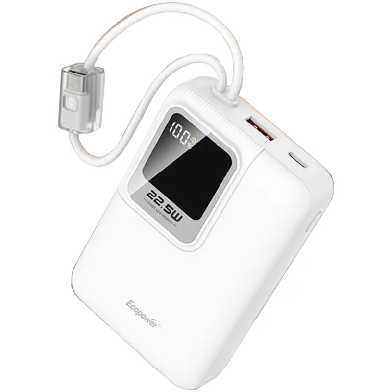 Ecopower Cargador Portatil Ep-C883 12000Mah Blanco