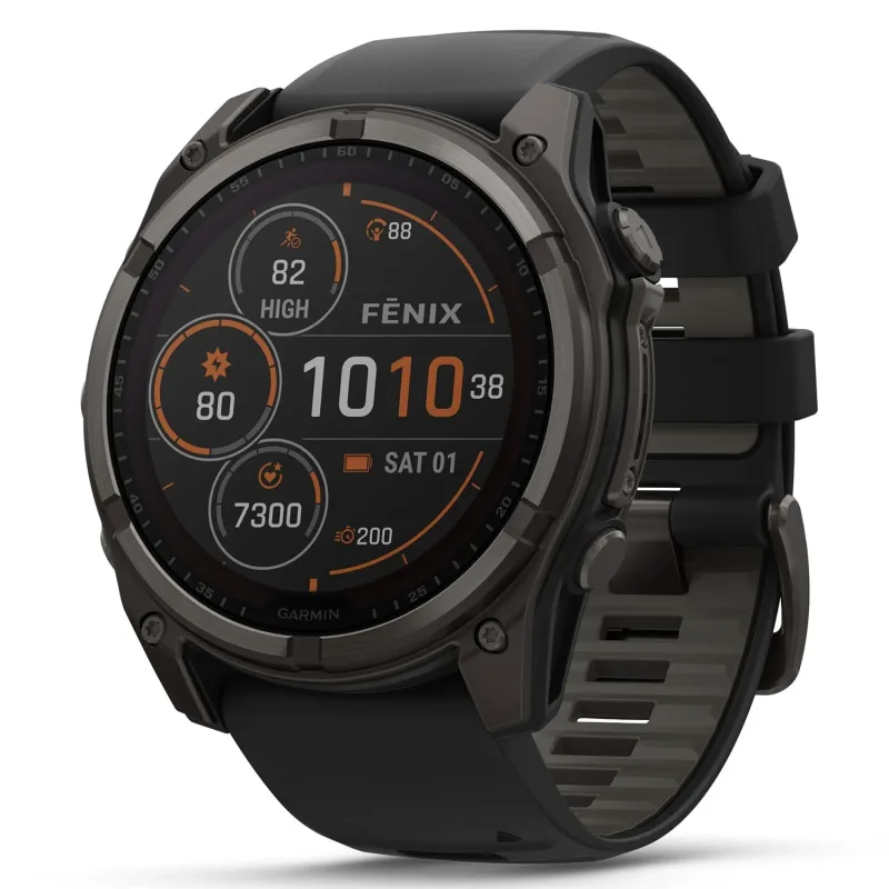 Garmin Reloj Gps Fenix 8 47Mm Sapphire Solar 010-02906-10 Gray