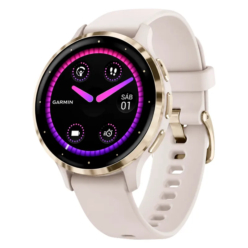 Garmin Reloj Gps Venu 3S 41Mm 010-02785-02 Grey/Gold