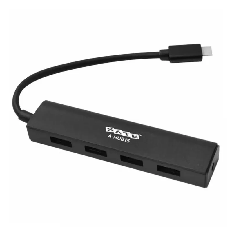 Hub USB Satellite A-HUB15 con 4 Puertos USB 3.0 - Negro