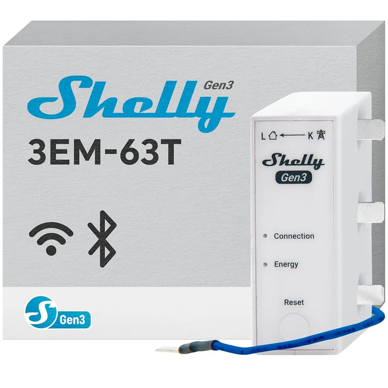 Interruptor Smart Shelly 3EM-63T Gen3 FG3800235261941