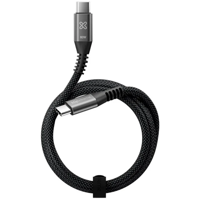 Klip Cable USB-C Kac-250-6Ft Powergo 250 60W 1.8M Black