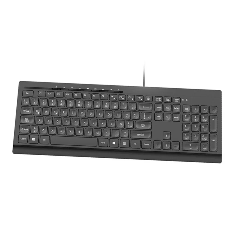 Klip Teclado Kkm-252S Compass Multimedia Esp Negro