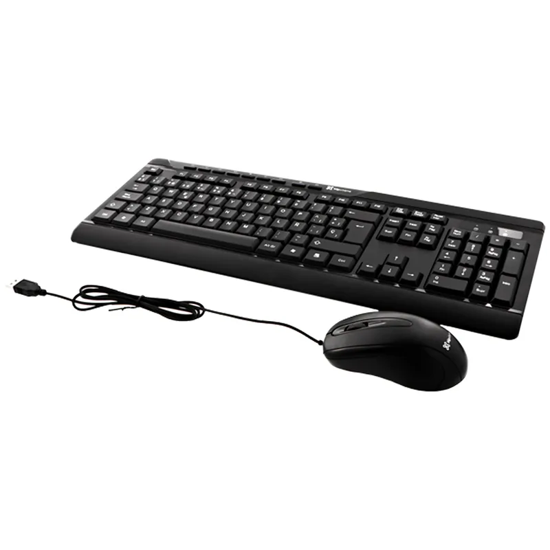 Klip Teclado + Mouse Kck-251S Deskamate Esp Negro