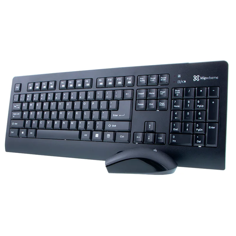 Klip Teclado + Mouse Wireless Kck-265S Inspire Esp Negro