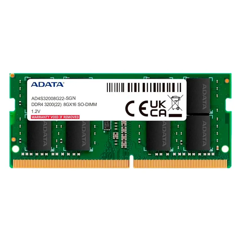 Memoria DDR4 Para Notebook/PC 8GB/3200Adata AD4S32008G22-SGN