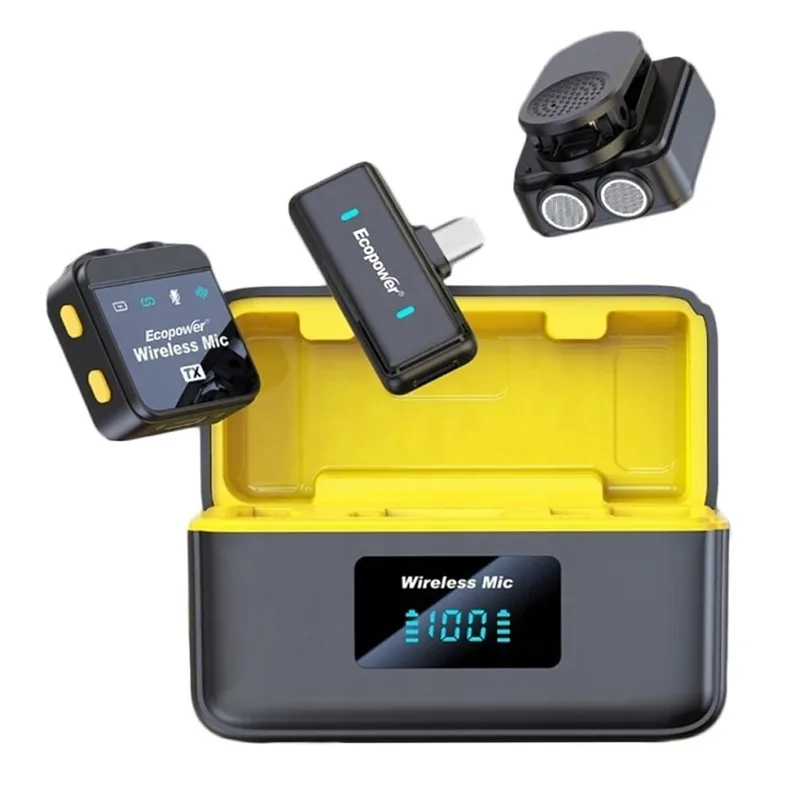 Microfono Ecopower EP-M092 Tipo-C Duo Wireless Lavalier