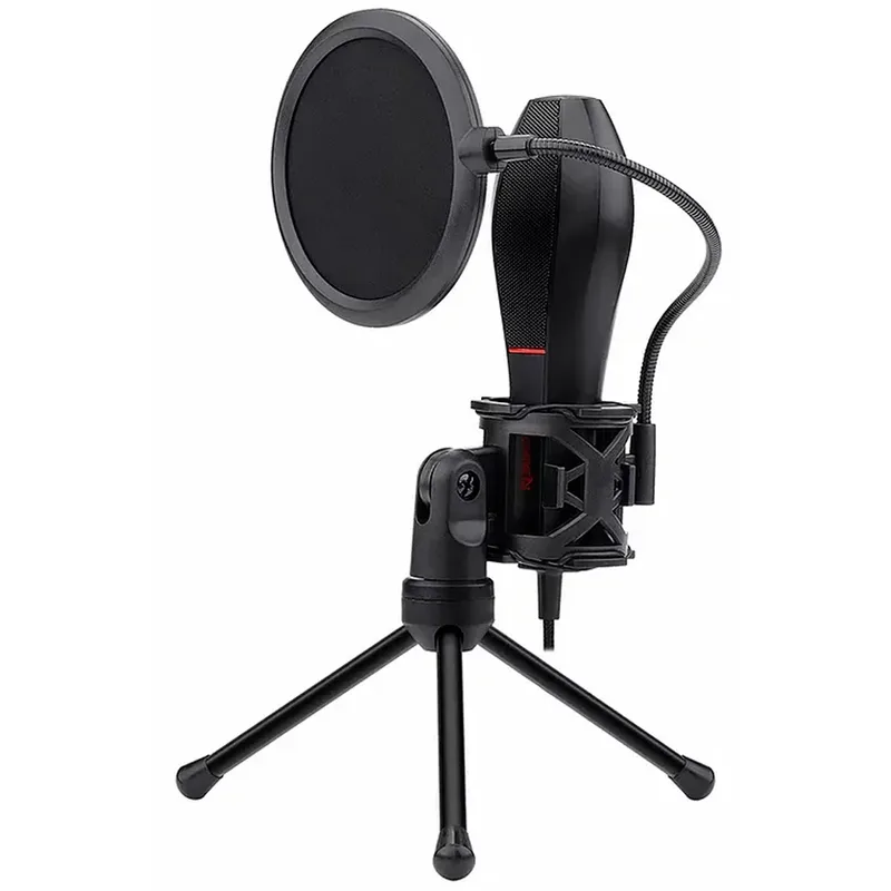 Micrófono Redragon GM200-1 Quasar 2 Kit Tripe/Pop Filter - Negro