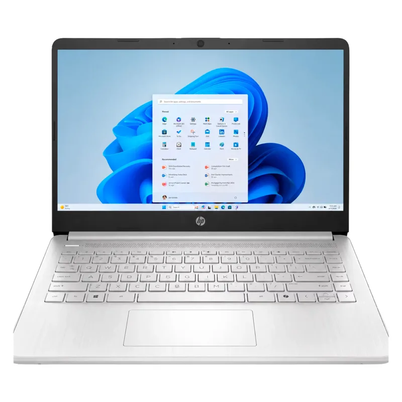 Notebook HP Intel N150 4GB RAM 128GB UFS Tela 14" HD Windows 11 Prata - 14-DQ6101DX