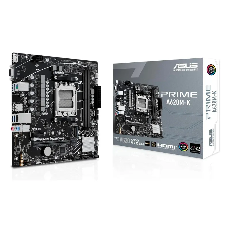 Placa Madre AM5 Asus Prime A620M-K HDMI/DDR5/ARGB Gen2