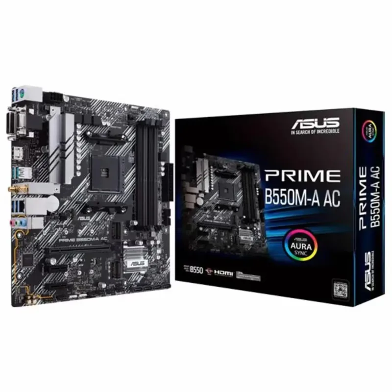 Placa Madre Asus Prime B550M-A Socket AM4/Micro ATX - hasta 4 DDR4