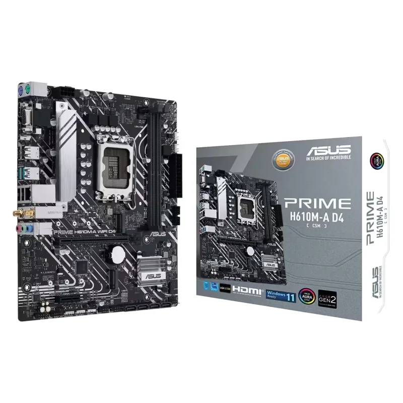 Placa Madre Asus Prime H610M-A D4 DDR4/HDMI/M.2/DP/VGA/MATX