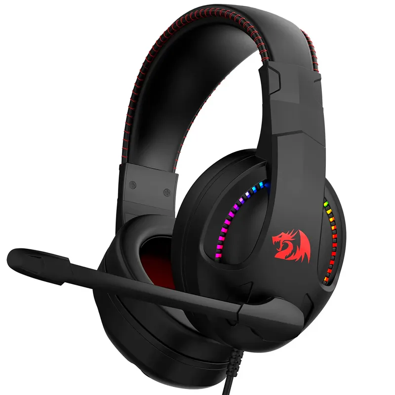Redragon Auricular H211-RGB Cronus 3.5Mm+USB Black