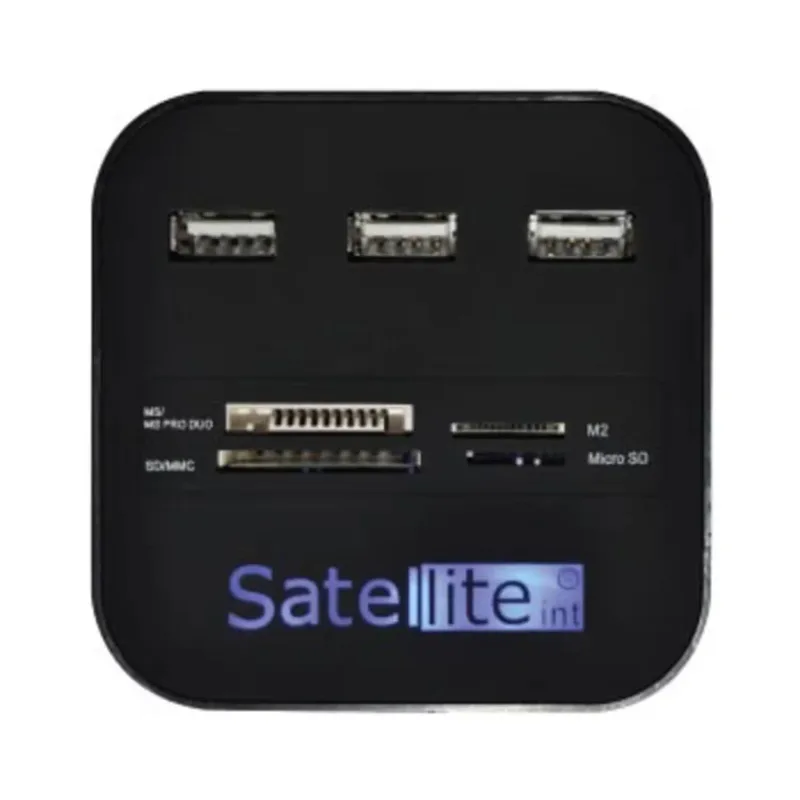 Satellite Hub A-Hub07 USB 3 Puertos/Lector De Memoria