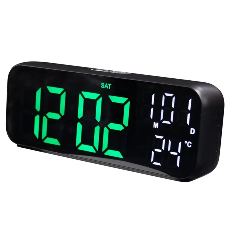 Satellite Reloj De Pared Digital Ac-T6851 Green