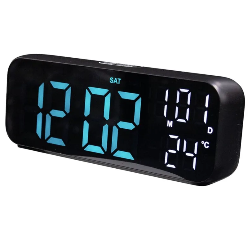 Satellite Reloj De Pared Digital Ac-T6852 Blue