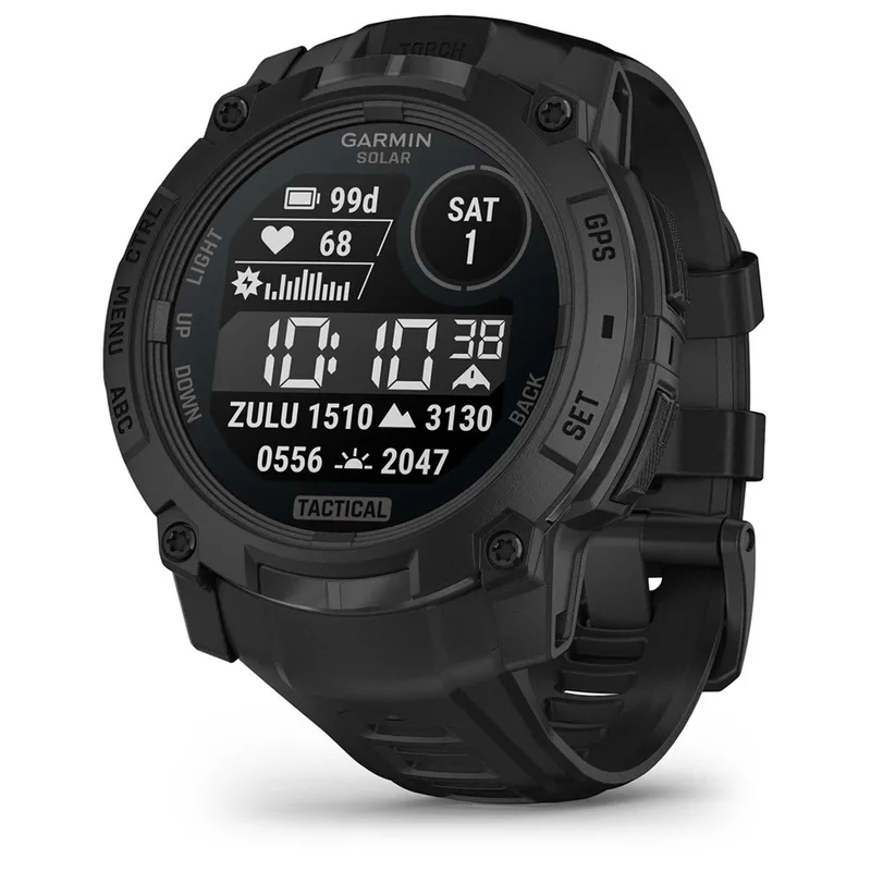 Smartwatch Garmin Instinct 3 Solar Tactical 010-02935-50 com 50mm / 10 ATM / Bluetooth - Black