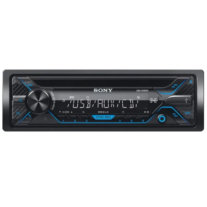 Sony Toca Cd Cdx-G1201U/Q USB/Fm/Mw/Sw Negro