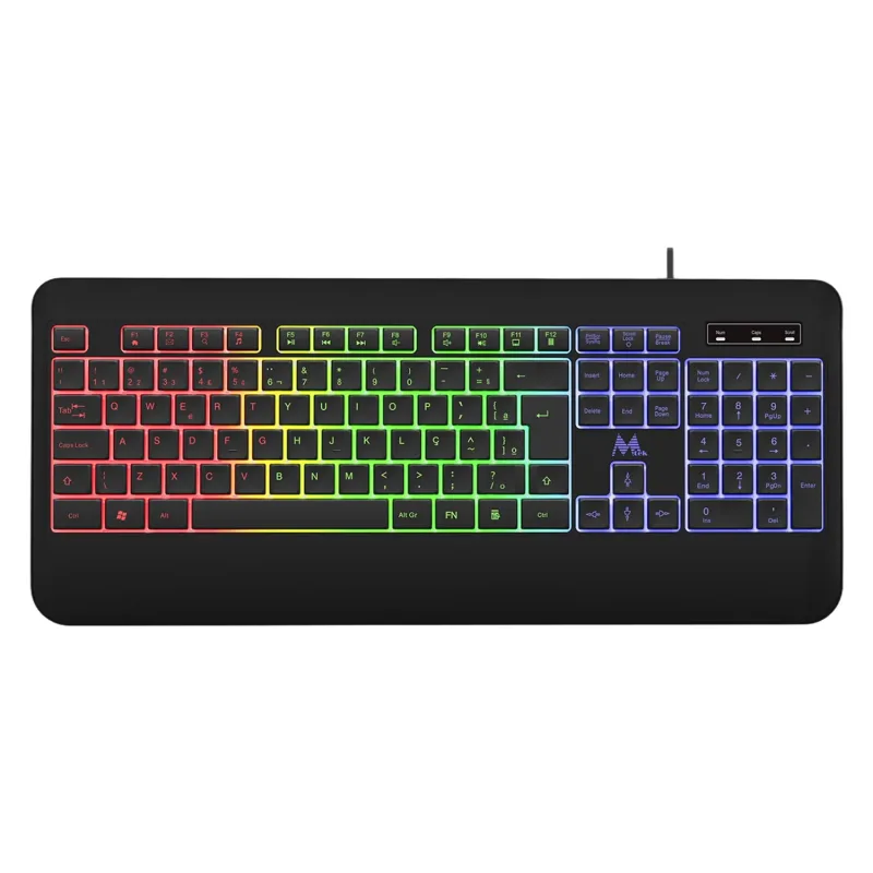 Teclado Gaming Mtek KB-7701LR/RGB (Español) - black