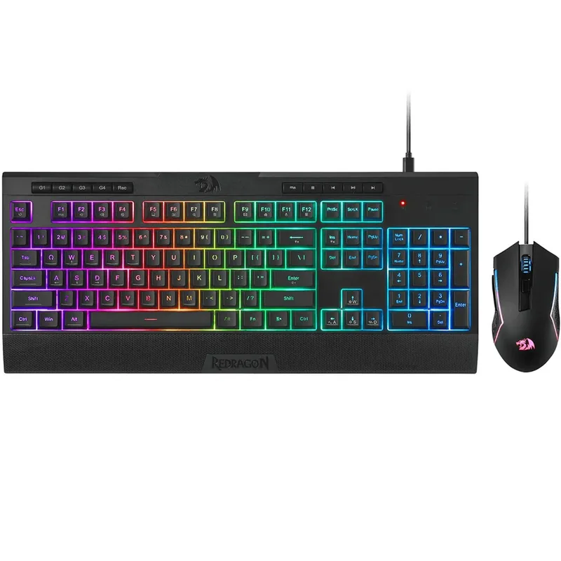 Teclado Redragon + Mouse S151-PRO Wired Gaming Essentials Ing - Black