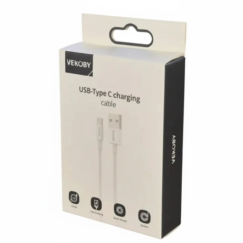 Vekoby Cable USB Vk-C02 USB -Tipo C White
