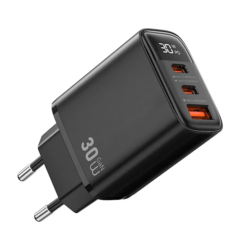 Wiwu Cabezal De Carga Wi-G010 Firefly USB-A/USB-C 30W Black