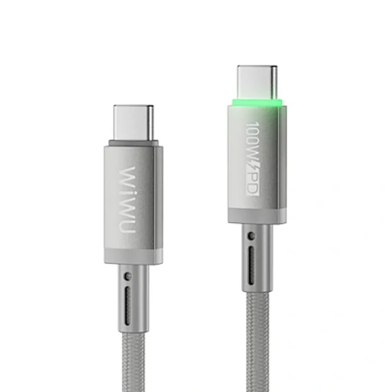 Wiwu Cable Maglink Wi-C084 USB-C A USB-C 100W 1M Gray